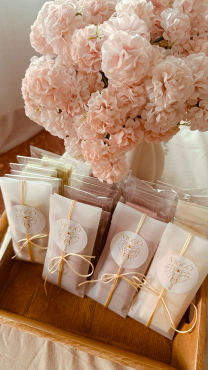 Wax melts en tableta de cera de soja, aromas chocolate, fresa, pistacho y mango - VIGGÓ STUDIO