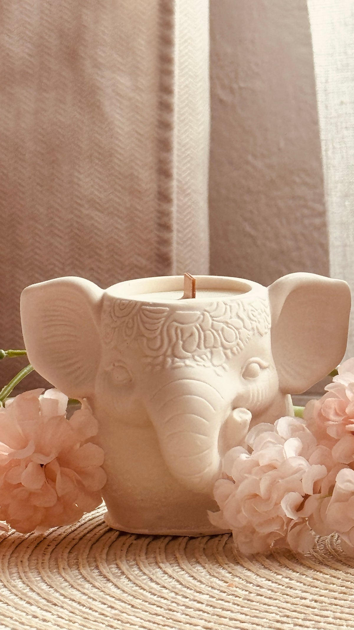 Vela Elefante de cera de soja hecha a mano — VIGGÓ STUDIO