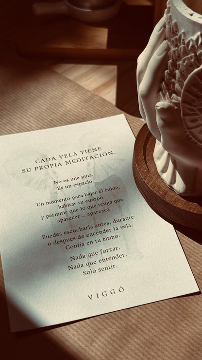 Tarjeta Cada vela tiene su propia meditación — VIGGÓ STUDIO